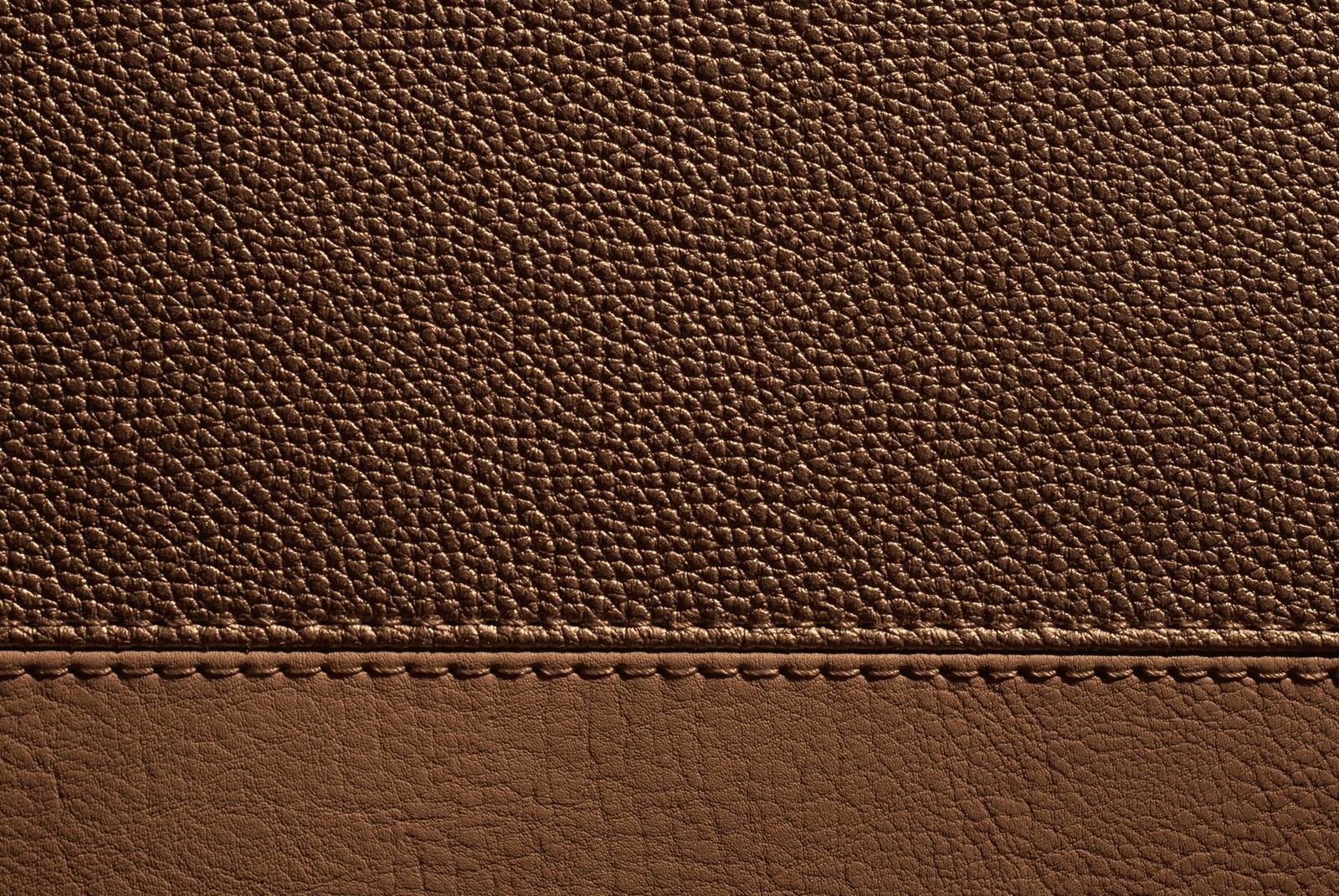 Hand-stitched leather edge